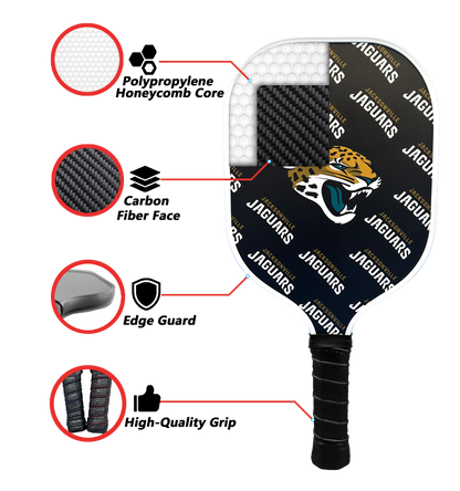 Jacksonville Jaguars standard pickleball paddle additional view