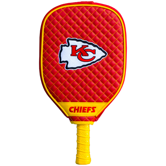 Kansas City Chiefs quilted pickleball paddle cover