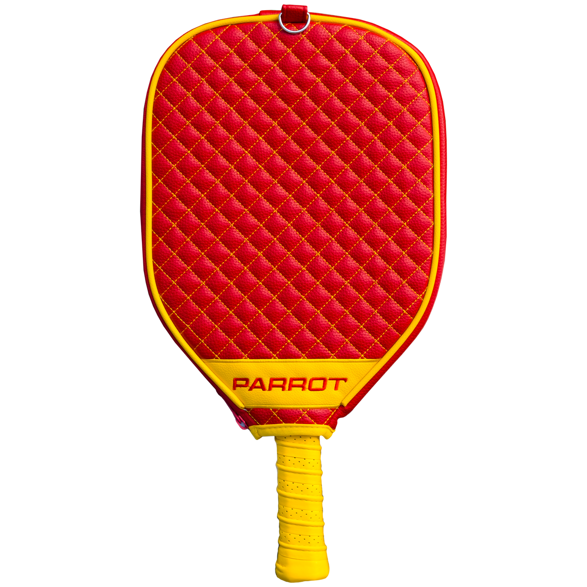 Kansas City Chiefs quilted pickleball paddle cover back view