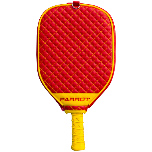 Kansas City Chiefs quilted pickleball paddle cover back view