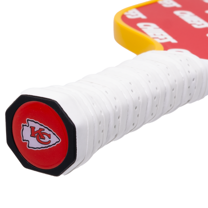Kansas City Chiefs pickleball paddle handle logo