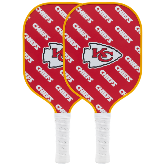 Kansas City Chiefs pickleball paddle set