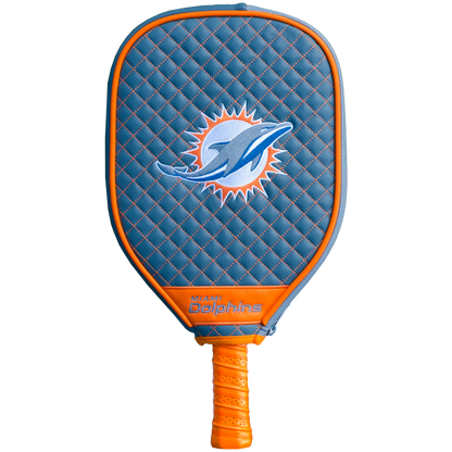 Miami Dolphins Teal quilted pickleball paddle cover