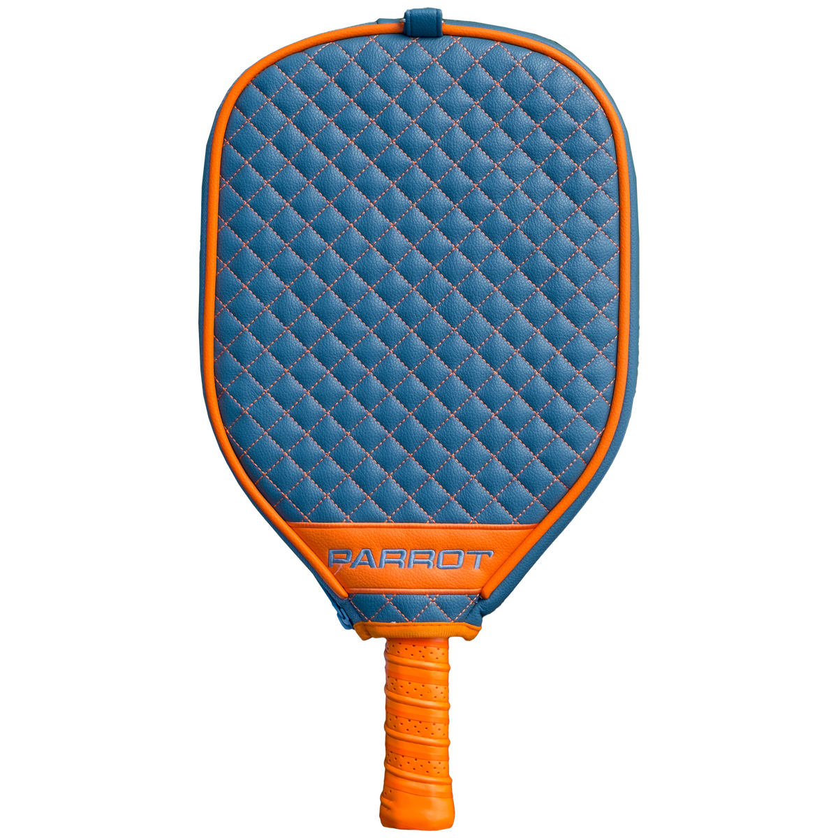 Miami Dolphins Teal quilted pickleball paddle cover back view