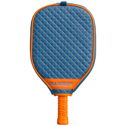 Miami Dolphins Teal quilted pickleball paddle cover back view
