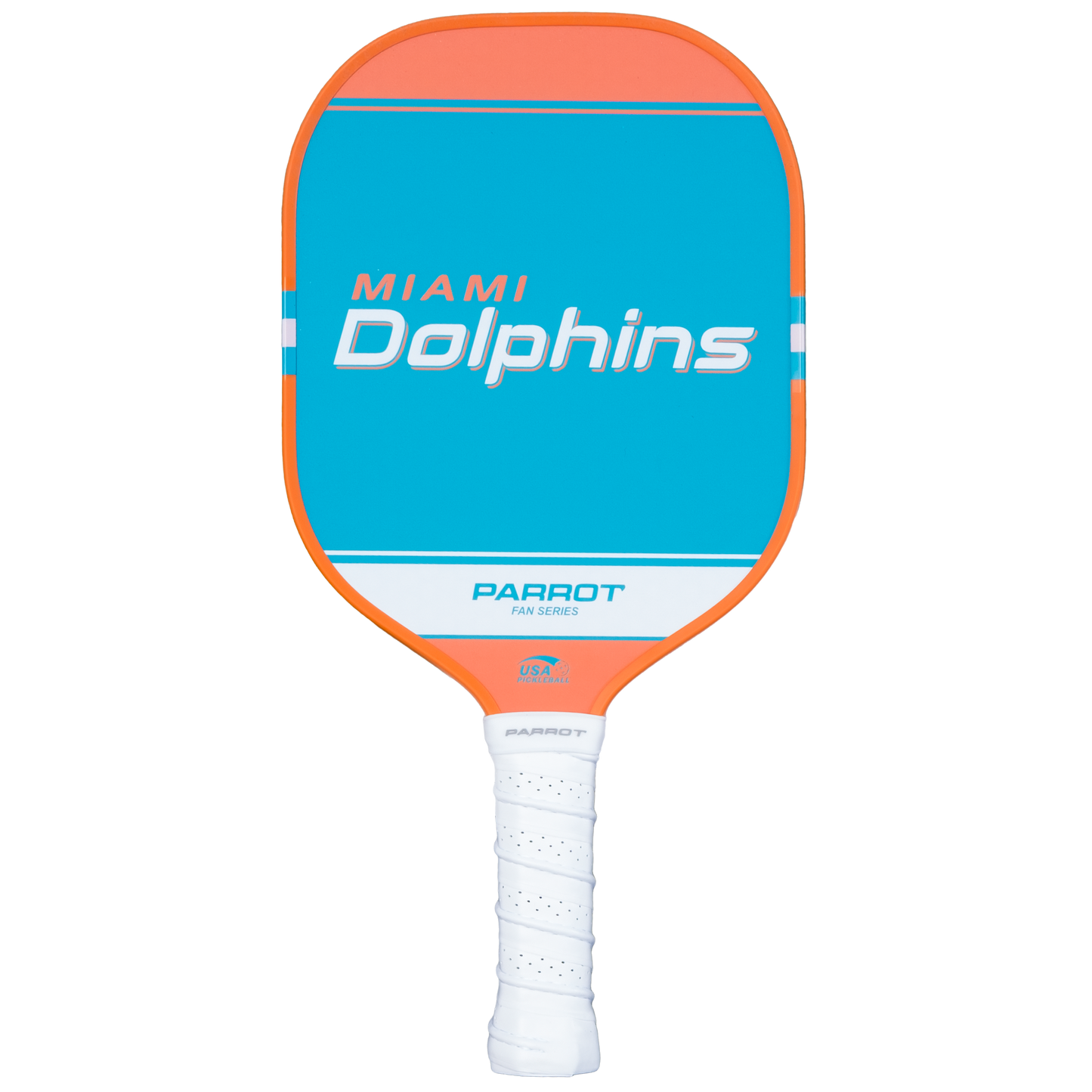 Miami Dolphins Sport Plus pickleball paddle back view