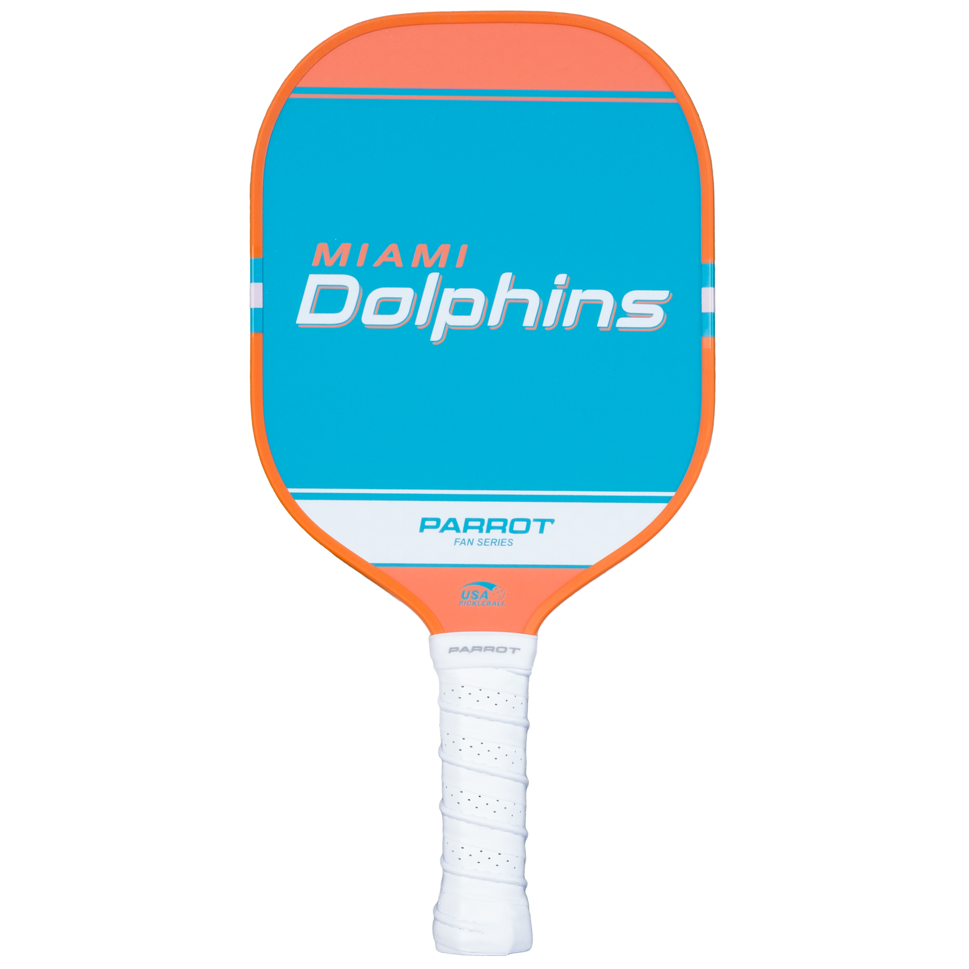 Miami Dolphins Sport Plus pickleball paddle back view