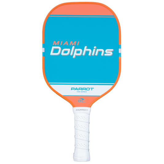 Miami Dolphins Sport Plus pickleball paddle back view