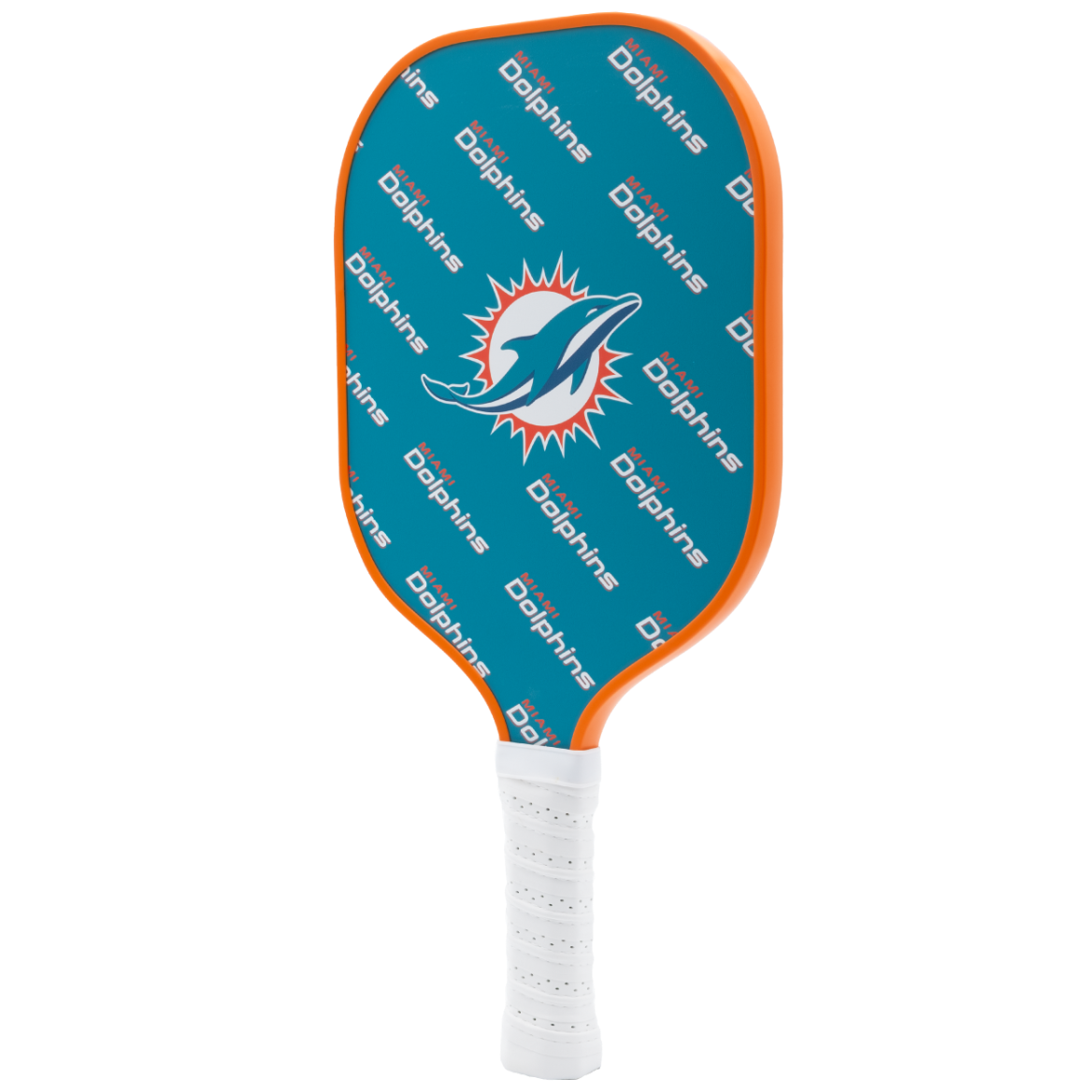 Miami Dolphins pickleball paddle back view