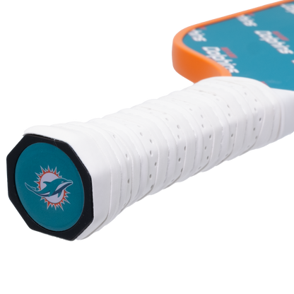 Miami Dolphins pickleball paddle handle logo