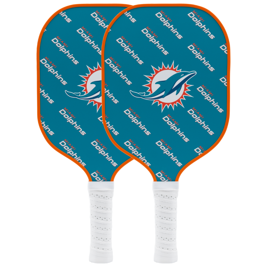 Miami Dolphins pickleball paddle set