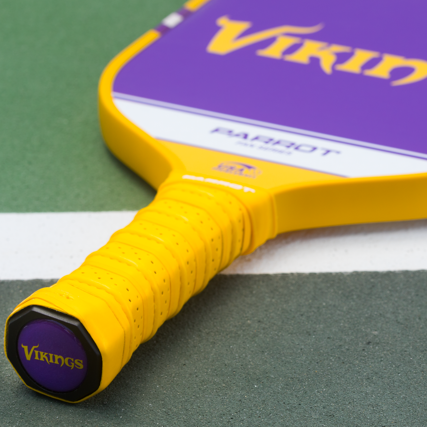 Minnesota Vikings Sport Plus pickleball paddle on the court
