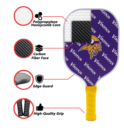 Minnesota Vikings standard pickleball paddle additional view