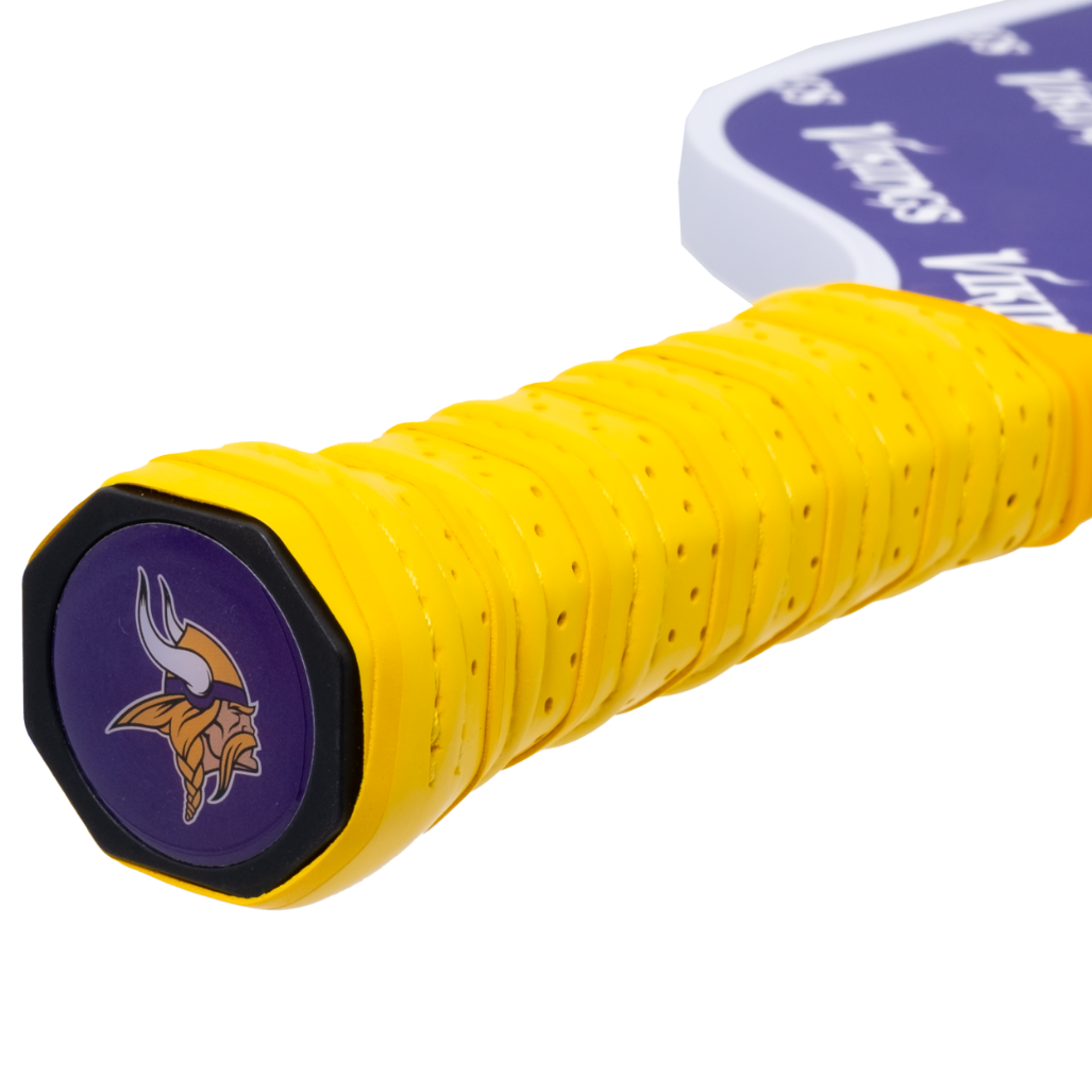 Minnesota Vikings pickleball paddle handle logo