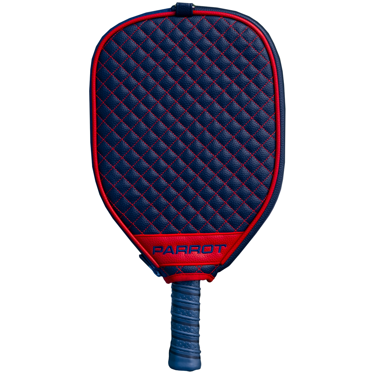 New England Patriots Navy quilted pickleball paddle cover back view