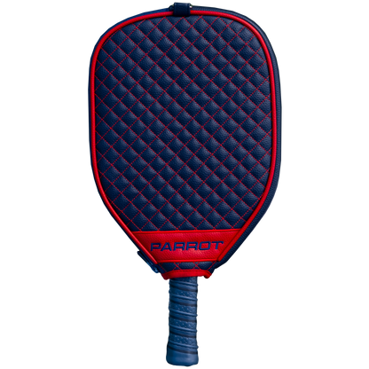 New England Patriots Navy quilted pickleball paddle cover back view