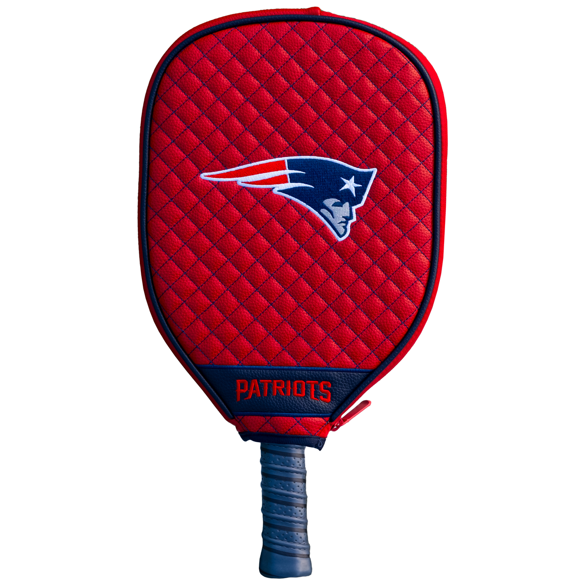 New England Patriots Red quilted pickleball paddle cover
