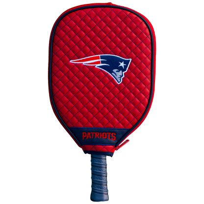New England Patriots Red quilted pickleball paddle cover