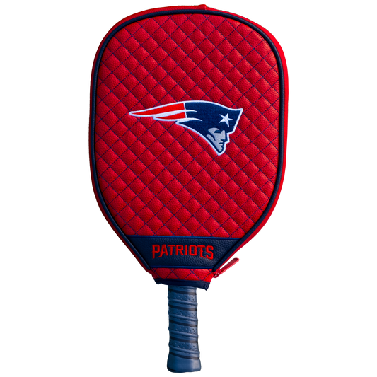 New England Patriots Red quilted pickleball paddle cover