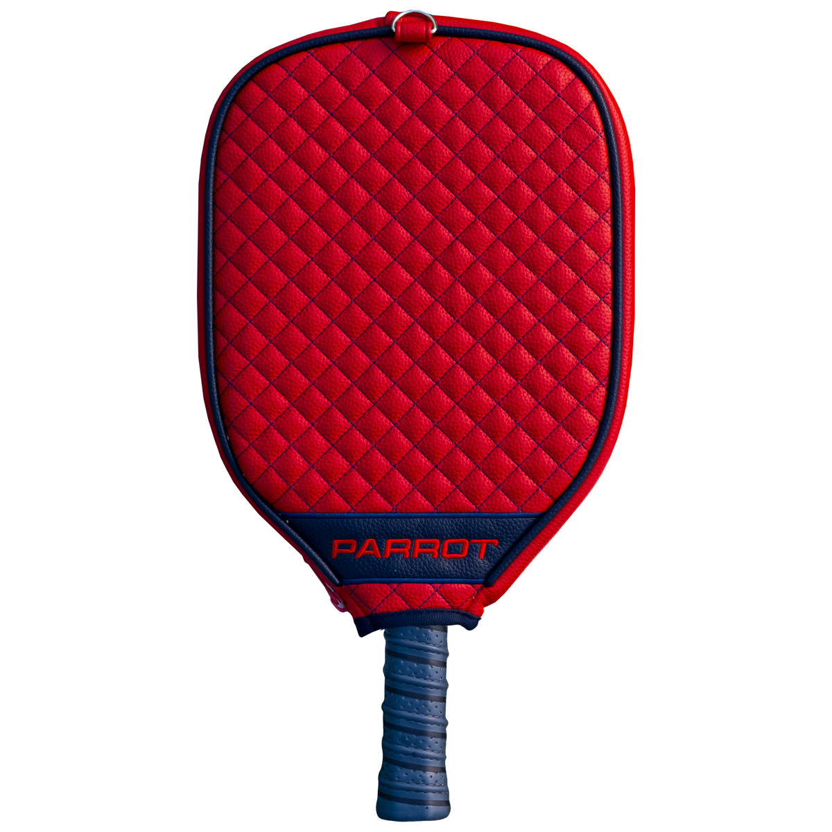 New England Patriots Red quilted pickleball paddle cover back view