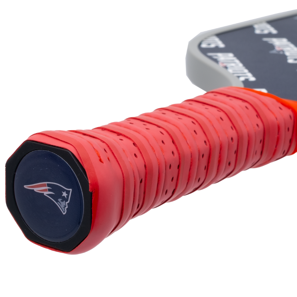 New England Patriots pickleball paddle handle logo