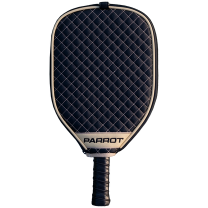 New Orleans Saints quilted pickleball paddle cover back view