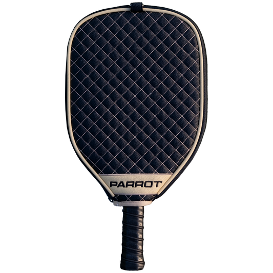 New Orleans Saints quilted pickleball paddle cover back view
