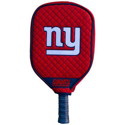 New York Giants Red quilted pickleball paddle cover