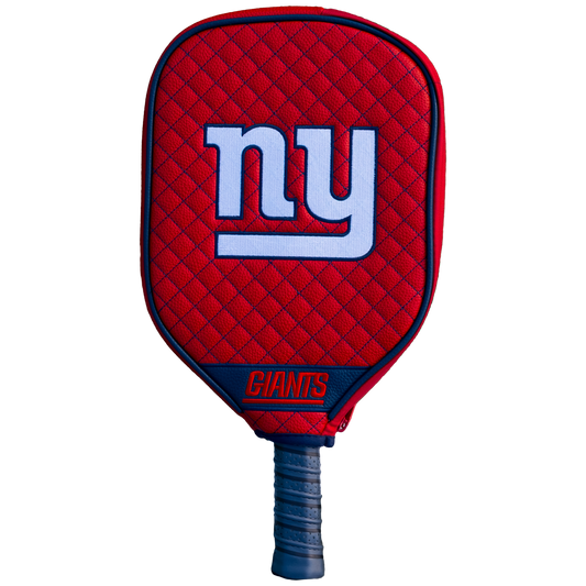 New York Giants Red quilted pickleball paddle cover