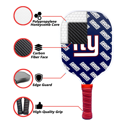New York Giants standard pickleball paddle additional view