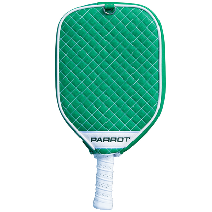 New York Jets Green quilted pickleball paddle cover back view