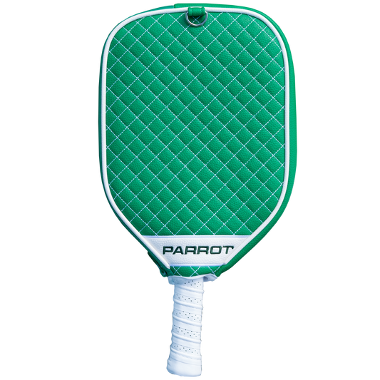 New York Jets Green quilted pickleball paddle cover back view