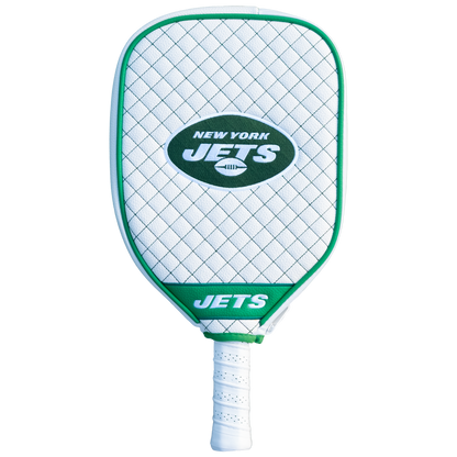 New York Jets White quilted pickleball paddle cover