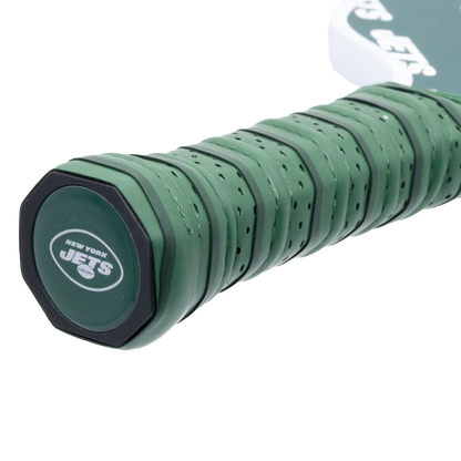 New York Jets pickleball paddle handle logo
