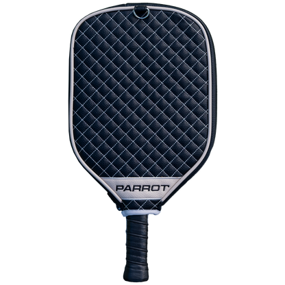 Las Vegas Raiders Black quilted pickleball paddle cover back view