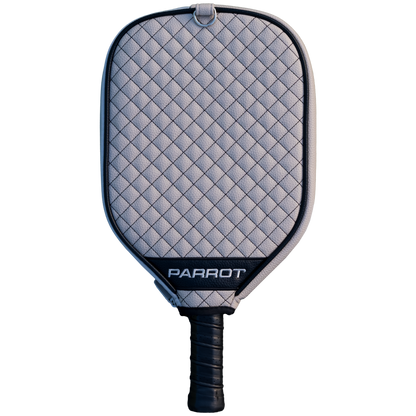 Las Vegas Raiders Silver quilted pickleball paddle cover back view