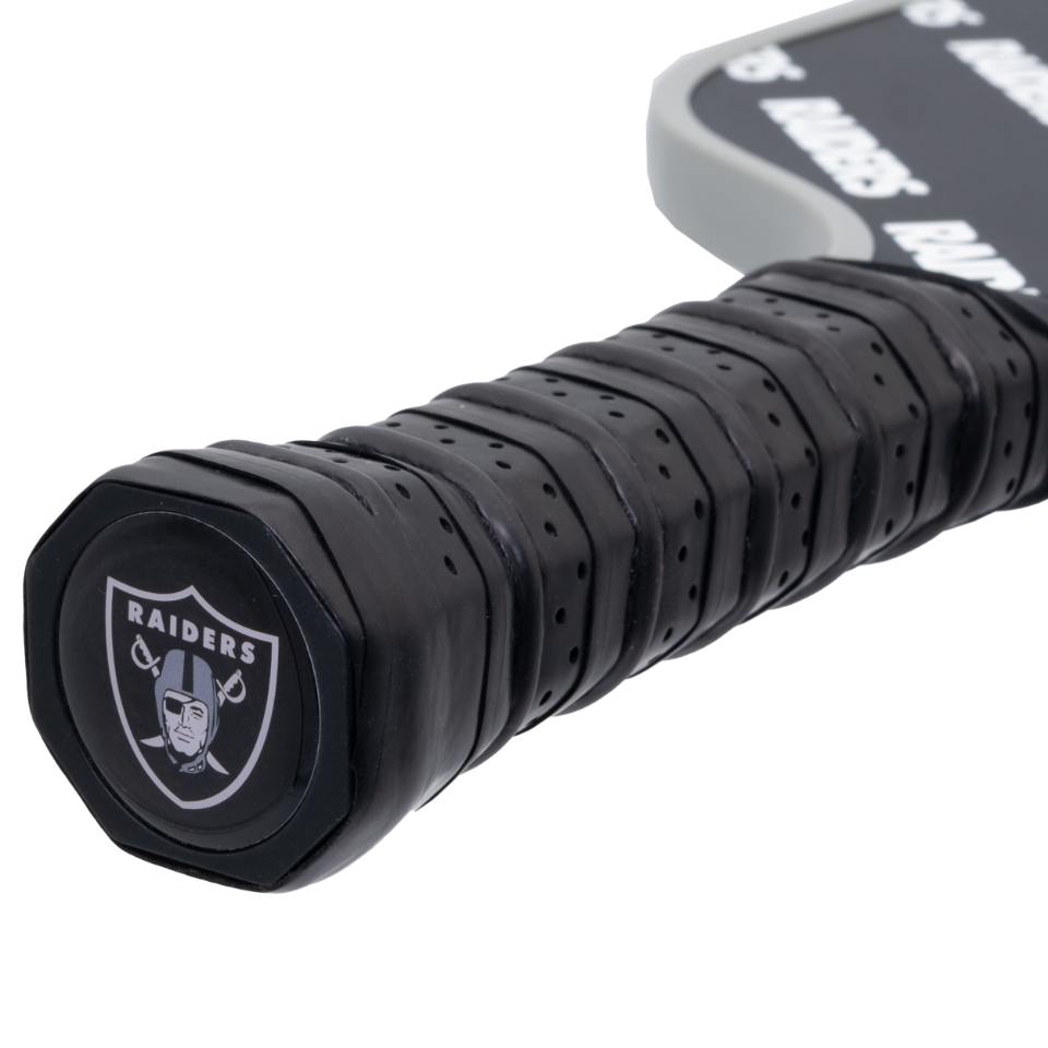 Las Vegas Raiders pickleball paddle handle logo