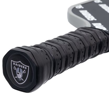 Las Vegas Raiders pickleball paddle handle logo