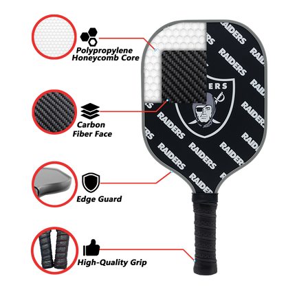 Las Vegas Raiders standard pickleball paddle additional view