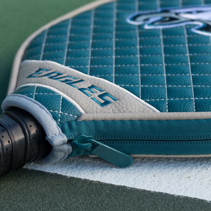 Philadelphia Eagles quilted pickleball paddle cover team name