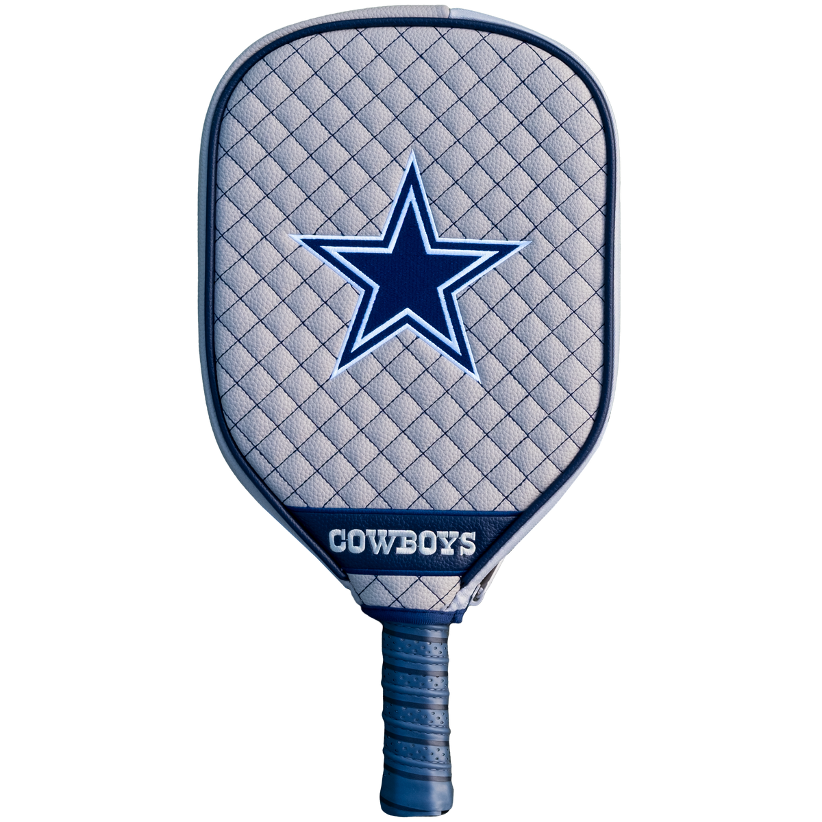 Dallas Cowboys Gray quilted pickleball paddle cover