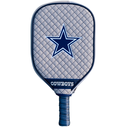 Dallas Cowboys Gray quilted pickleball paddle cover