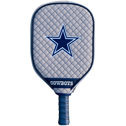Dallas Cowboys Gray quilted pickleball paddle cover