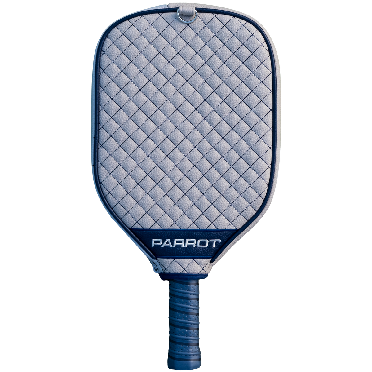 Dallas Cowboys Gray quilted pickleball paddle cover back view