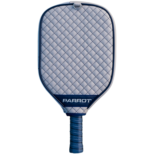 Dallas Cowboys Gray quilted pickleball paddle cover back view