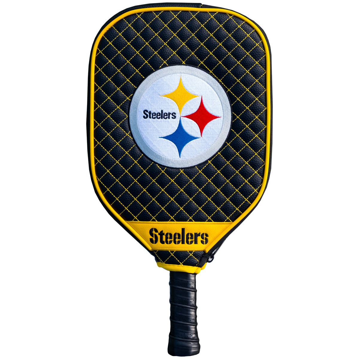 Pittsburgh Steelers quilted pickleball paddle cover