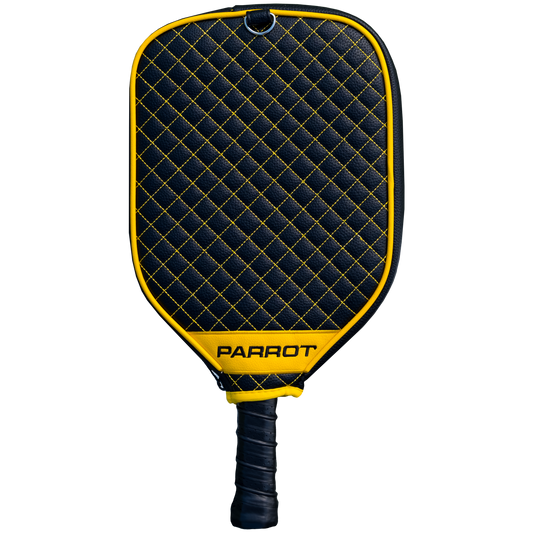 Pittsburgh Steelers quilted pickleball paddle cover back view