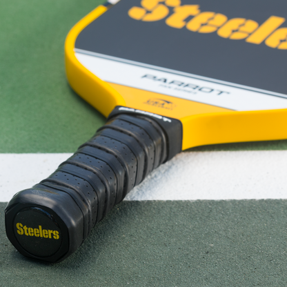 Pittsburgh Steelers Sport Plus pickleball paddle on the court