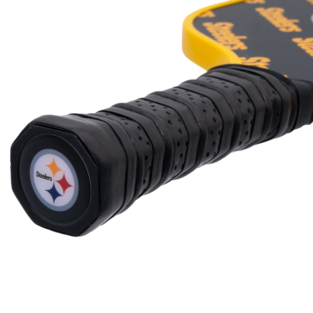 Pittsburgh Steelers pickleball paddle handle logo