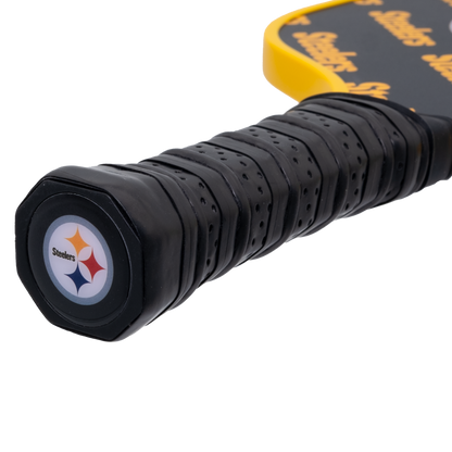 Pittsburgh Steelers pickleball paddle handle logo